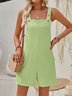 Deux Pièces Ensembles Femmes Décontracté Plain Été Polyester Naturel Ample Sans Manches Top Avec Pantalons Droit