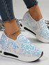 Chaussures Décontractées Femmes Décontracté Plain Toutes Les Saisons Brillant Polyester Quotidien Bout Rond Caoutchouc à Enfiler