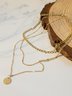 Collier Plain Toutes Les Saisons Simple Métal Vacances Métal Ensembles de couches pour Femmes