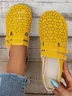 Chaussures à Tige Basse Femmes Décontracté Plain Toutes Les Saisons à Talon Plat Bout Rond PU PU Caoutchouc Chaussures à Tige Basse