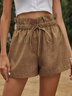 Pantalons Décontracté Plain Été Taille Haute Quotidien Ample Pantalons à Jambe Large Droit Régulier pour Femmes