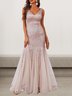 Femmes Plain Or Col V Confortable Robe Maxi Sexy