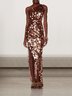 Femmes Plain Or Sans Bretelles Confortable Robe Maxi Sexy