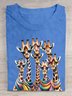 T-shirts Décontracté Imprimé d'Animal Été Coton Ample Col Rond Droit Élasticité moyenne Oui pour Femmes