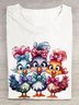 T-shirts Décontracté Été Turquie Quotidien Col Rond Régulier Régulier Élasticité moyenne Oui pour Femmes