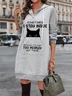 Femmes Floral Bleu Foncé Sweat-shirt à Capuche Confortable Boucle Robe Maxi Décontracté