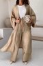 Deux Pièces Ensembles Femmes Décontracté Plain Printemps / Automne Polyester Quotidien Ample Manches Longues Col Rond Droit