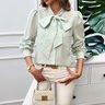 Chemises Femmes Décontracté Printemps / Automne Plaid Polyester Quotidien Ample Régulier Régulier Col de Chemise