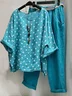 Deux Pièces Ensembles Pois Polka Décontracté Été Polyester Naturel Ample Top Avec Pantalons Droit Régulier pour Femmes