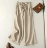 Pantalons Femmes Décontracté Ethnique Printemps / Automne Naturel Aucune élasticité Quotidien Ample Long Droit
