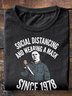 T-shirts Décontracté Printemps / Automne Imprimé de Lettre Motif Micro-élasticité Quotidien Col Rond Régulier Droit Régulier pour Femmes