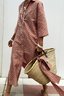 Femmes Géométrique Rouge Confortable Dentelle Robe Maxi Décontracté