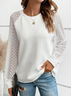Sweat-shirts Décontracté Plain Printemps / Automne Micro-élasticité Quotidien Manches Longues Régulier Droit Régulier pour Femmes