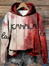à Capuche Femmes Décontracté Printemps / Automne Toussaint Sweat-shirt à Capuche Micro-élasticité Quotidien Manches Longues Régulier Régulier
