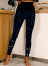 Pantalons De Yoga Décontracté Toutes Les Saisons Chat Polyester Naturel Serré Long Legging Élasticité moyenne pour Femmes