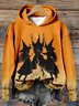 à Capuche Femmes Décontracté Printemps / Automne Toussaint Polyester Sweat-shirt à Capuche Naturel Quotidien Régulier Droit