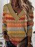 Sweat-shirts Femmes Rayé Décontracté Printemps / Automne Polyester Quotidien Meilleure vente Manches Longues Régulier Régulier