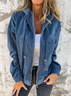 Sweat-shirt à Capuche Manches Longues Régulier Plain Blouson Aviateur Blouson Zip pour Femmes