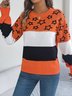 Pulls Femmes Rayé Décontracté Printemps / Automne Micro-élasticité Quotidien Ample Col Rond Fil/fil de laine Régulier