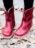Chelsea Bottes Femme Rétro Plain Automne Portable Vacances Bottes de Neige Cuir Bout Rond Fausse Fourrure