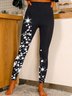 Pantalons De Yoga Décontracté Toutes Les Saisons impression en 3D Quotidien Serré Pantalon à la cheville Legging Droit Régulier pour Femmes