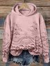 Sweat-shirts Décontracté Printemps / Automne impression en 3D Polyester Sweat-shirt à Capuche Micro-élasticité Régulier Droit Régulier pour Femmes
