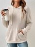 à Capuche Femmes Décontracté Plain Printemps / Automne Polyester Sweat-shirt à Capuche Micro-élasticité Quotidien Manches Longues Droit