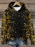 Sweat-shirts Femmes Décontracté Printemps / Automne Noël Polyester Zip Ample Noël Manches Longues Régulier