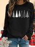 Sweat-shirts Femmes Décontracté Printemps / Automne Noël Polyester Micro-élasticité Respirable Ample 1 * Top Pull-over