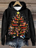 Sweat-shirts Décontracté Printemps / Automne Noël Polyester Micro-élasticité Ample Noël Manches Longues Régulier pour Femmes