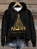 Sweat-shirts Femmes Décontracté Printemps / Automne Noël Zip Micro-élasticité Quotidien Noël Manches Longues Régulier