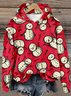 Sweat-shirts Décontracté Printemps / Automne Noël Sweat-shirt à Capuche Micro-élasticité Manches Longues Régulier Droit Régulier pour Femmes