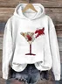 Sweat-shirts Décontracté Noël Printemps / Automne Polyester Sweat-shirt à Capuche Micro-élasticité Régulier Droit Régulier pour Femmes