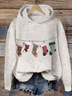 Sweat-shirts Femmes Décontracté Noël Printemps / Automne Polyester Sweat-shirt à Capuche Micro-élasticité Manches Longues Régulier Droit