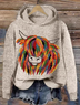 Sweat-shirts Décontracté Printemps / Automne Noël Polyester Sweat-shirt à Capuche Quotidien Noël Manches Longues Régulier pour Femmes