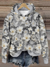 Sweat-shirts Décontracté Printemps / Automne impression en 3D Sweat-shirt à Capuche Micro-élasticité Ample Régulier Droit Régulier pour Femmes