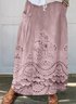 Jupes Femmes Ethnique Printemps / Automne impression en 3D Polyester Maxi ample Taille Moyenne Trapèze Régulier