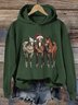 à Capuche Décontracté Printemps / Automne Lettres de texte Sweat-shirt à Capuche Micro-élasticité Coupe Régulière Manches Longues Régulier Régulier pour Femmes