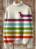 Sweat-shirts Femmes Décontracté Imprimé d'Animal Printemps / Automne Polyester Micro-élasticité Quotidien Ample Manches Longues Droit