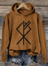 à Capuche Décontracté Printemps / Automne Lettres de texte Polyester Sweat-shirt à Capuche Micro-élasticité Coupe Régulière Manches Longues Trapèze pour Femmes