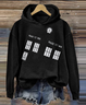 à Capuche Femmes Décontracté Printemps / Automne Lettres de texte Coton Sweat-shirt à Capuche Micro-élasticité Manches Longues Trapèze Régulier