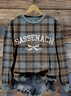 à Capuche Femmes Décontracté Printemps / Automne Lettres de texte Coton Sweat-shirt à Capuche Micro-élasticité Coupe Régulière Trapèze Régulier