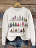 Pulls Femmes Décontracté Hiver Noël Micro-élasticité Quotidien Ample Manches Longues Col Rond Régulier