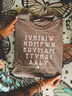 T-shirts Femmes Décontracté Été Imprimé de Lettre Motif Micro-élasticité Ample Jersey Col Rond Droit Régulier