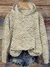 à Capuche Rétro Printemps / Automne impression en 3D Polyester Sweat-shirt à Capuche Micro-élasticité Manches Longues Régulier Droit pour Femmes