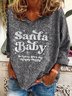 T-shirts Décontracté Printemps / Automne impression en 3D Léger Ample Jersey Standard Manches Longues Régulier pour Femmes