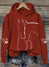 à Capuche Décontracté Imprimé d'Animal Printemps / Automne Polyester Sweat-shirt à Capuche Micro-élasticité Quotidien Régulier Trapèze pour Femmes