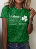 T-shirts Décontracté Floral Été Coton Quotidien Manches Courtes Régulier Trapèze Régulier pour Femmes