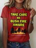 T-shirts Femmes Rétro Imprimé d'Animal Été Coton Quotidien Coupe Régulière Manches Courtes Trapèze Régulier