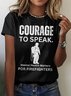 T-shirts Décontracté Plain Été Polyester Micro-élasticité Quotidien Coupe Régulière Col Rond Régulier pour Femmes